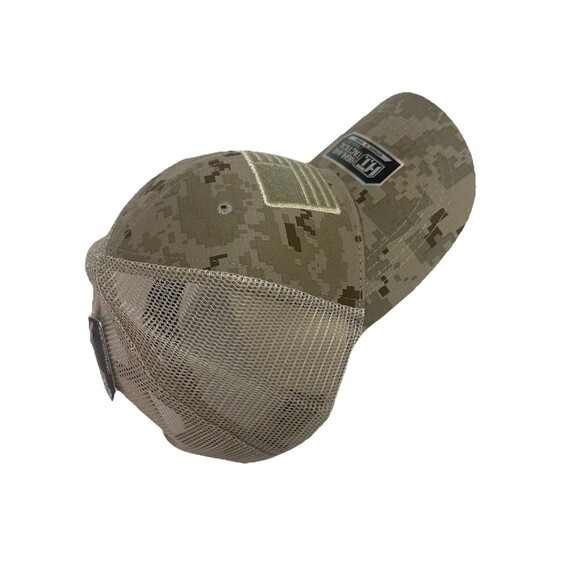 Highland Tactical American Flag Patch Mesh Snapback Hat Digi Camo OSFM - Picture 5 of 12